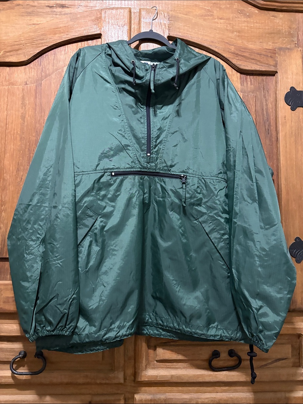 GAP Forest Green Hooded Windbreaker Pullover